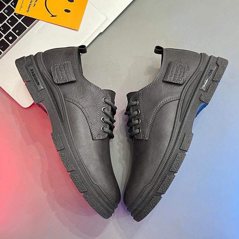 Autumn new low-top British Martin boots 22 years casual leather shoes black formal business leather shoes