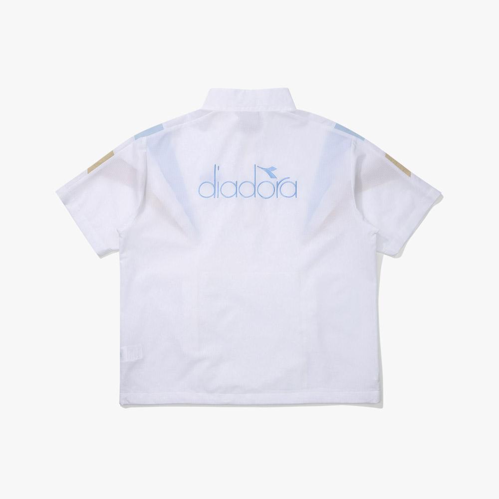 Diadora Grand Slam Aerie Half Short Sleeve Anorak Blue