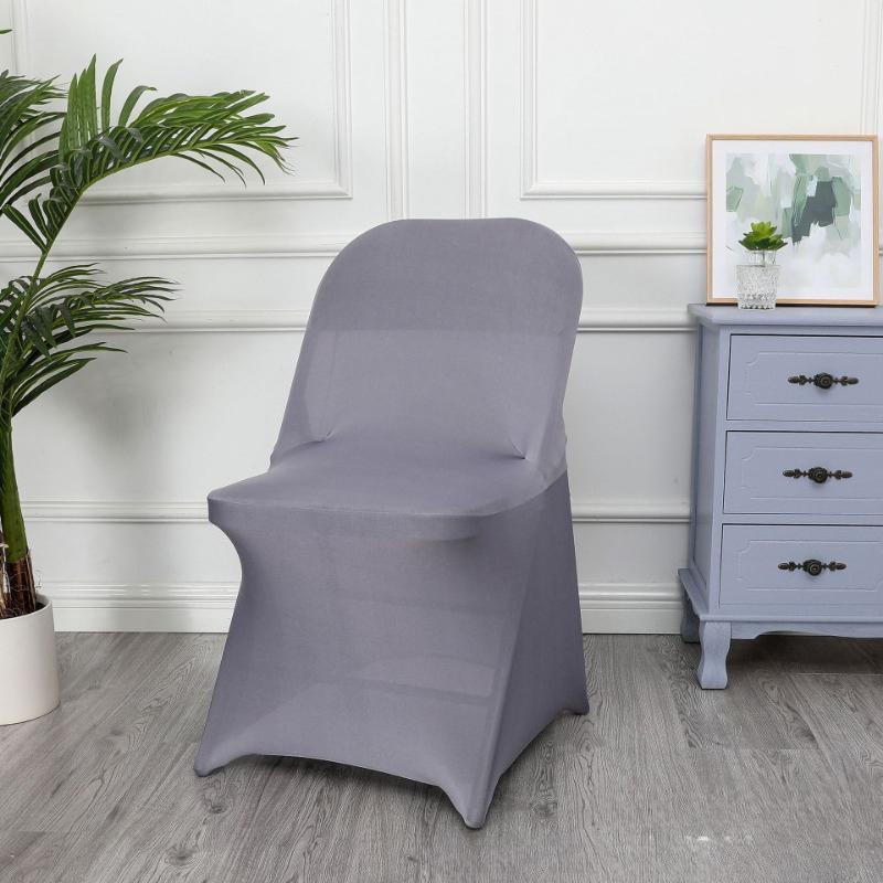 1/2/5 PCS Stretch Spandex Wedding Chair Cover for Weddings Birthdays Parties Events Hotels Banquets
