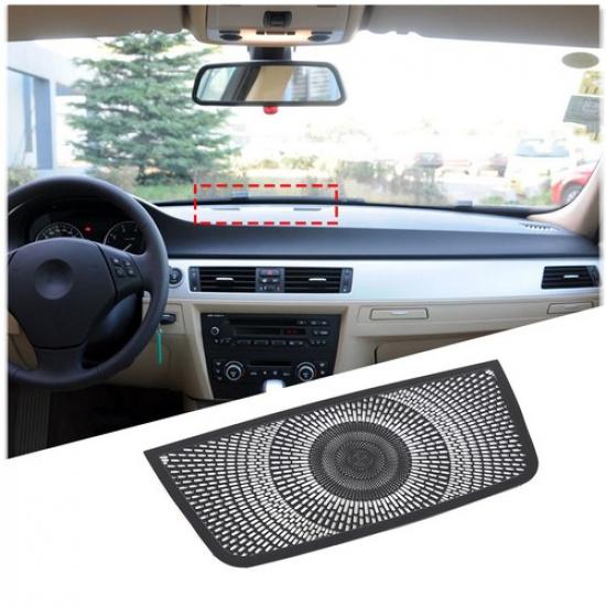Black Steel Dashboard Window Air Vent Outlet Cover Trim For BMW 3 Series 2005-12