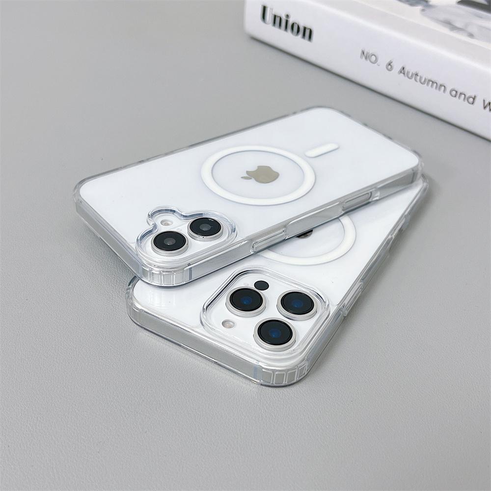 Klare Ultrastarke Magnetische Handyhülle für iPhone 16 Pro Max 11 12 13 14 15 - Vergilbungsresistent Langlebig Transparent Schutzhülle