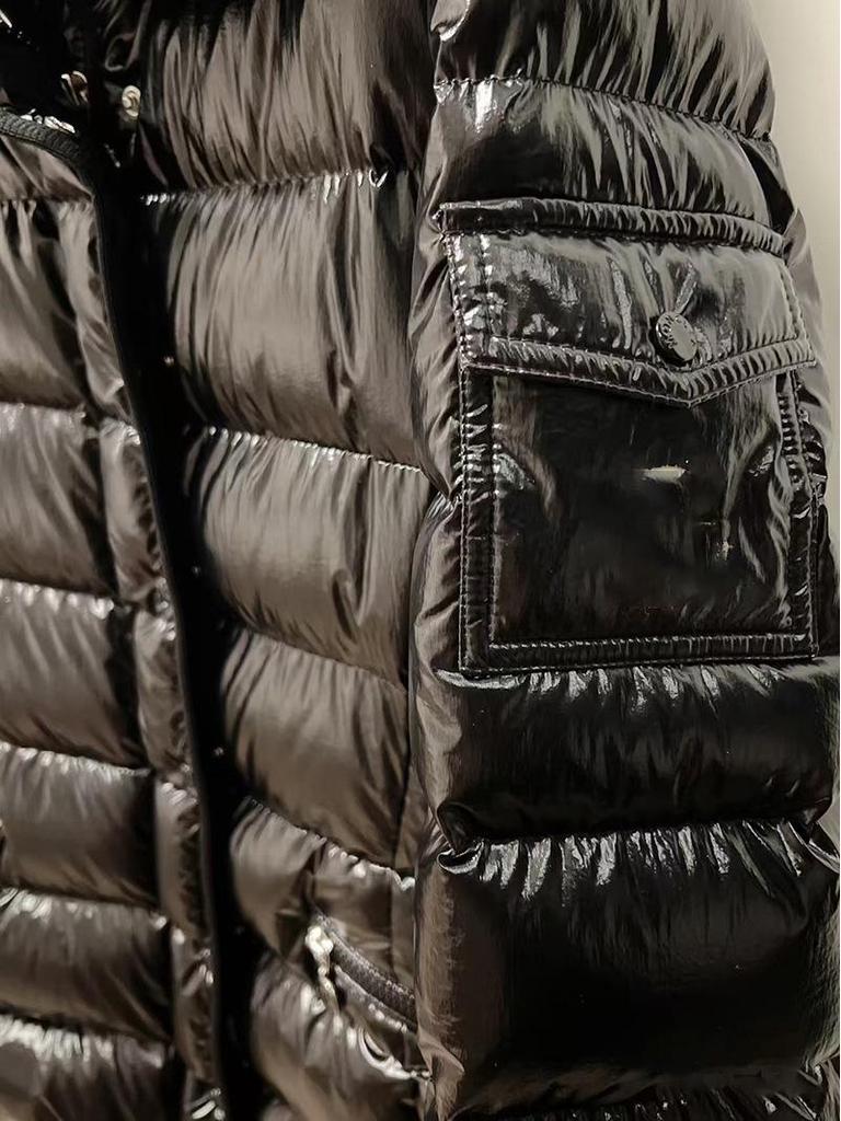 Dámská lesklá péřová bunda s kapucí 2025 - Úzký střih, Silná a teplá