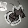 Lace Trim Pajama Set for Women 2 Piece V Neck Sleeveless Cami Tank Top And Shorts Pjs Set Summer Sexy Lounge Sleepwear