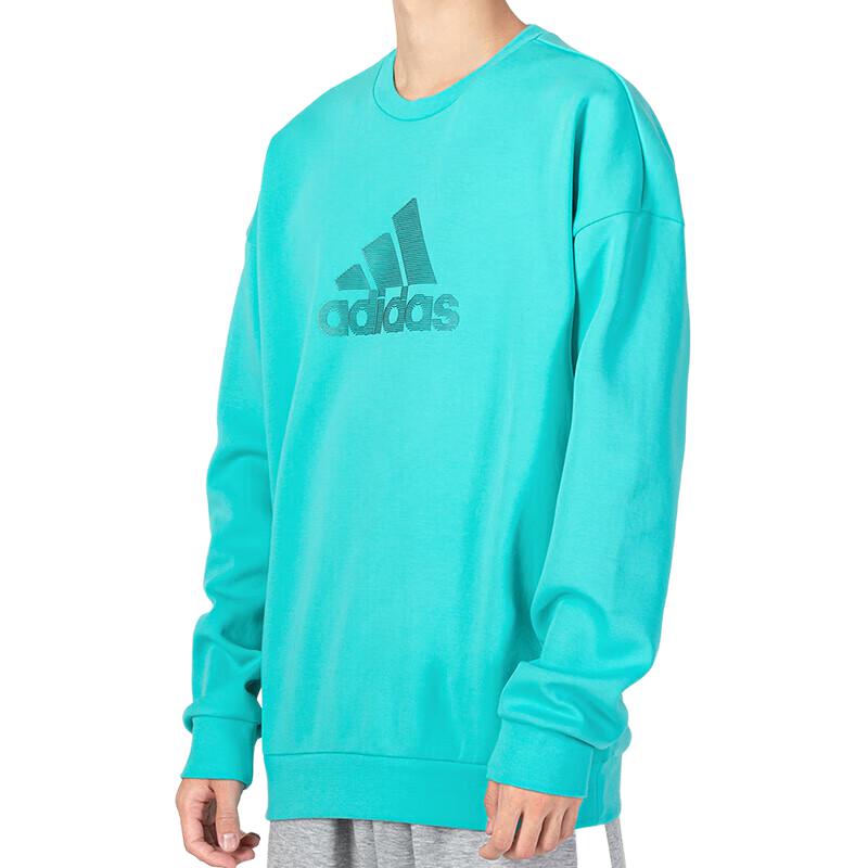 Adidas Sweatshirts Men's Blue Crew Neck Moderate Regular HM2983