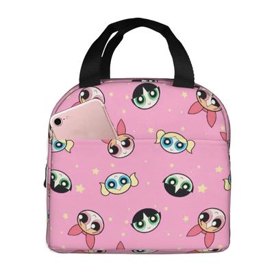 Insulated Lunch Box P-PowerPuffs Cartoon Three Girls Product Storage Food Box New Cooler Thermal Lunch Box For Office