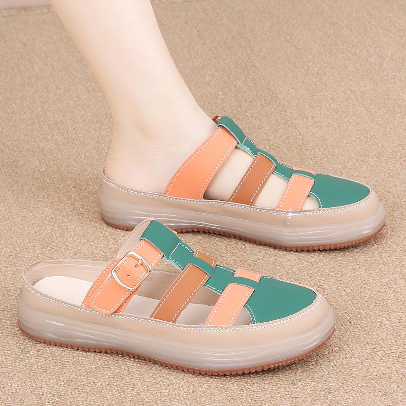 Sandals summer new flat-bottomed casual comfortable soft-soled jelly shoes non-slip Roman shoes