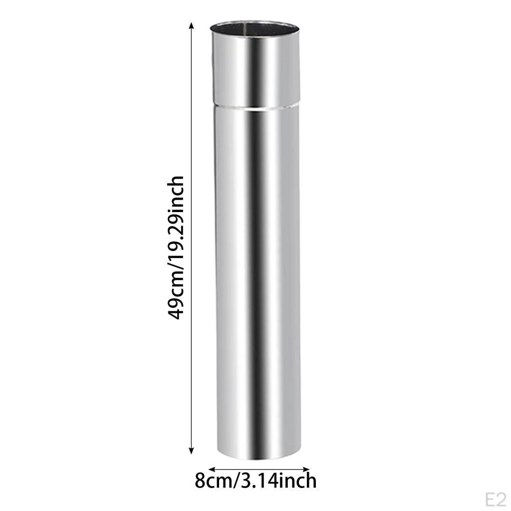 Pipe Chimney Fitting Stainless Steel Tube Waterproof Heat Resistant Leak- Suitable for Stoves Tents