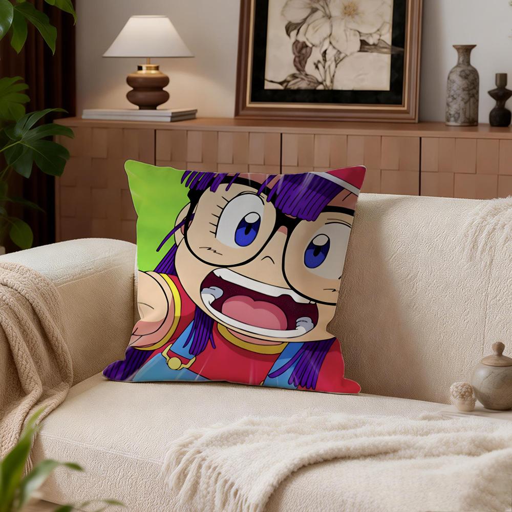 Kawaii Dr. Slump Cushion Cover Cushion Cover Set 4Pcs 50X50 45X45 40X40 Pillowcase Decorative Sofa Home Decor
