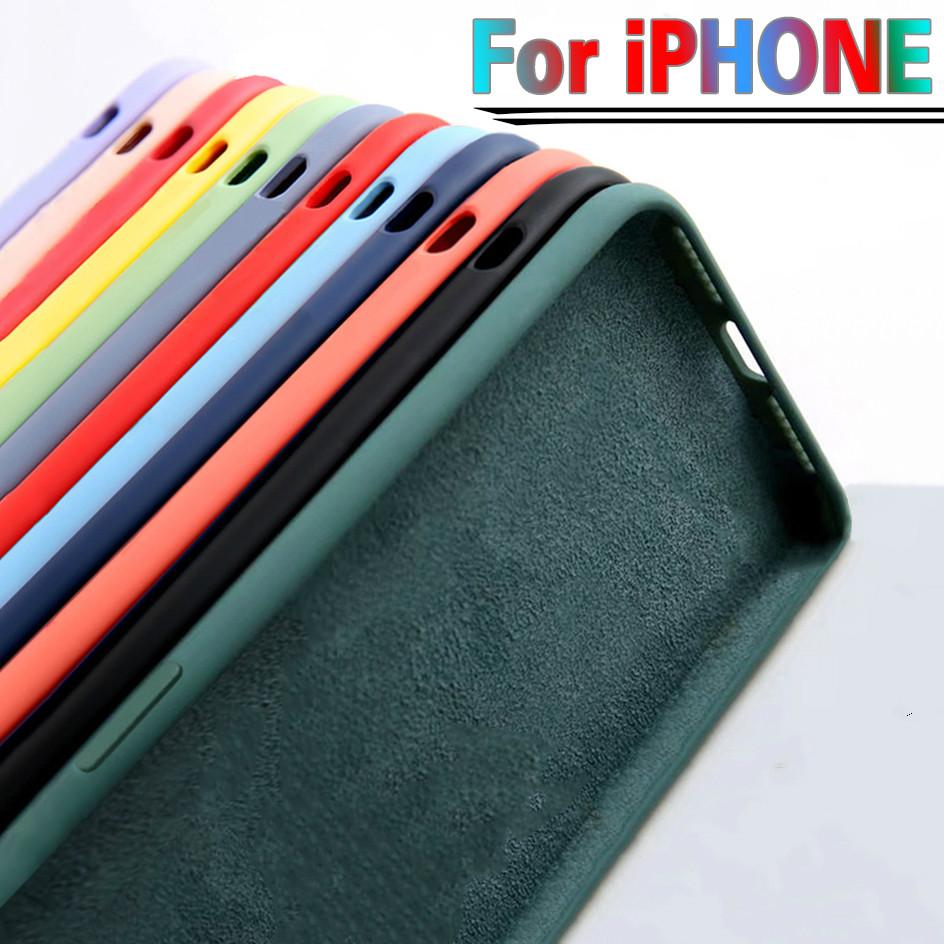 Buy For iPhone 7 6 6S 8 Plus Case Luxury Original Liquid Silicone Soft ...