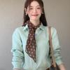 Korean Polka Dot Silk Scarf Ribbon for Women - 2025 Neck Tie Neckerchief