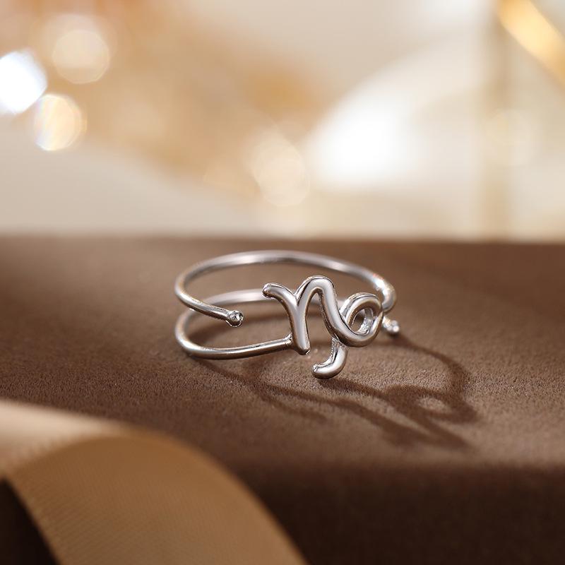 Banyan Tree S925 Silver Double-Layer Zodiac Ring: Elegant, Unisex, Trendy Index Finger Accessory