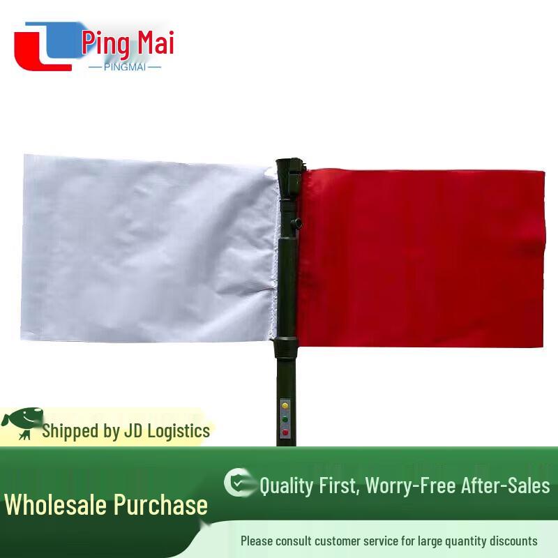 Multifunctional Signal Hand Flag with Speaker and Tri-Color Light