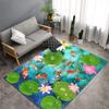 3D Beach Sea Carpets Home Decor Pebble Lotus Pond Living Room Area Rug Bedroom Rug for Boys Floor Mat Soft Kitchen Rug Doormat
