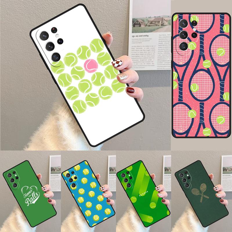 Tennis Balls TPU Phone Case For Samsung Galaxy Note 10 Pro S26 S25 S24 S23 S22 Ultra Plus S21 FE S20 Shockproof Cover