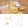Stainless Steel Potato Spiral Slicer, Hand Crank Potato Slicer, Spiral Slicer with Eddy Design Blade for Home Kitchen   Potato Chips