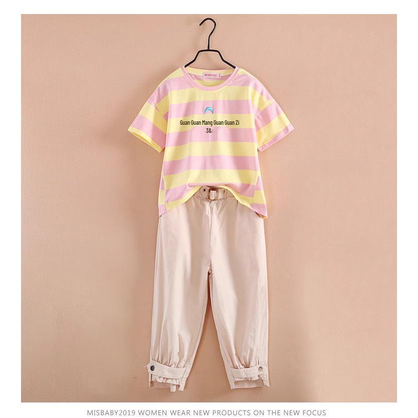 Girls' Trendy Sports Suit 2024: New Style Fashionable Two-Piece Set for Older Kids - Short-Sleeved Summer Wear