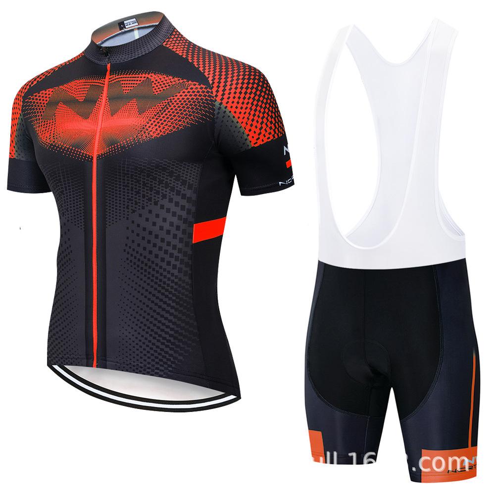 Summer NW Short Sleeve Strap Cycling Suit Men's Bicycle Suit Moisture Absorbing, Breathable and Sweating