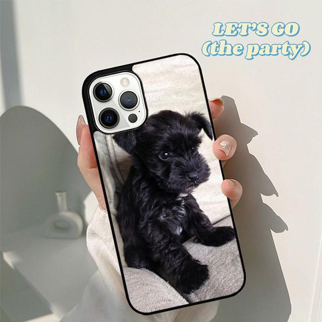 Autumu Miniature schnauzer puppy dog Phone Case Cover for iPhone 17 Air 16 16e 15 12 11 13 14 Pro Max Plus Coque