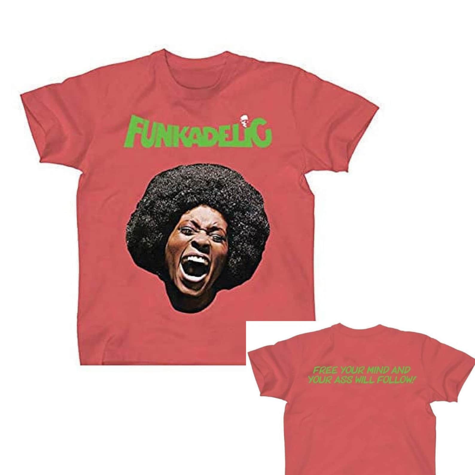 Parliament Funkadelic Mens T shirt- Officially Licensed Maggot Brain Mothership Band Merch - Boyfriend Tee 4XL