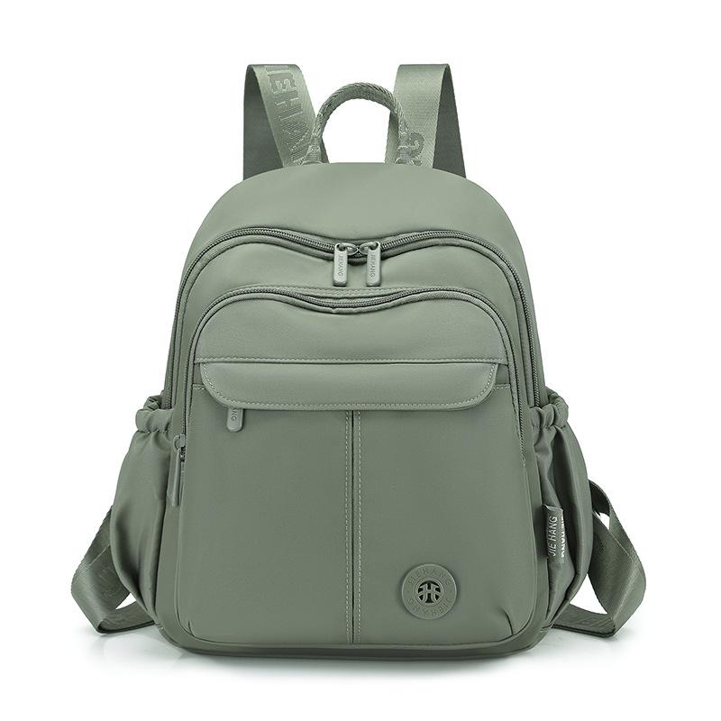 Schoolbag Ladies Casual Versatile Small Backpack 1011 New Solid Color Simple and Lightweight Travel Commuter Student Practical School Bag