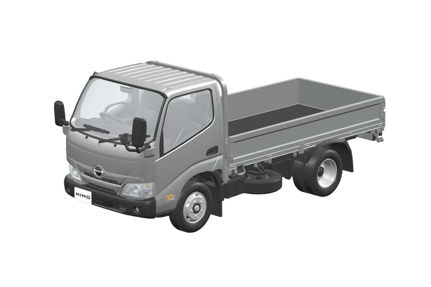 

Aoshima Bunka Kyozai Rakupla Snap Kit Hino Dutro Flatbed Scale Plastic Plastic Model Kit (AOSHIMA) No. 23-SR (Silver) 1/32 Pre-Colored