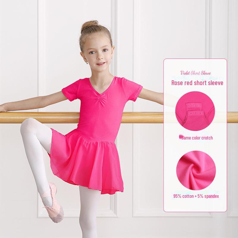 Girls' Long Sleeve Ballet Dance Jumpsuit - Autumn Chinese Dance Costume