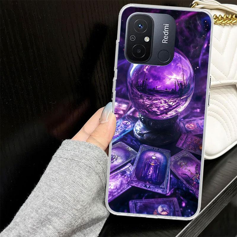 Witch Tarot Card Case for Xiaomi Redmi 14C 13C 13 12C 12 10C 10 10A Phone Cover 9C 9 9A 9T 8 8A 7 7A 6 6A K70 K40 K20 Pro
