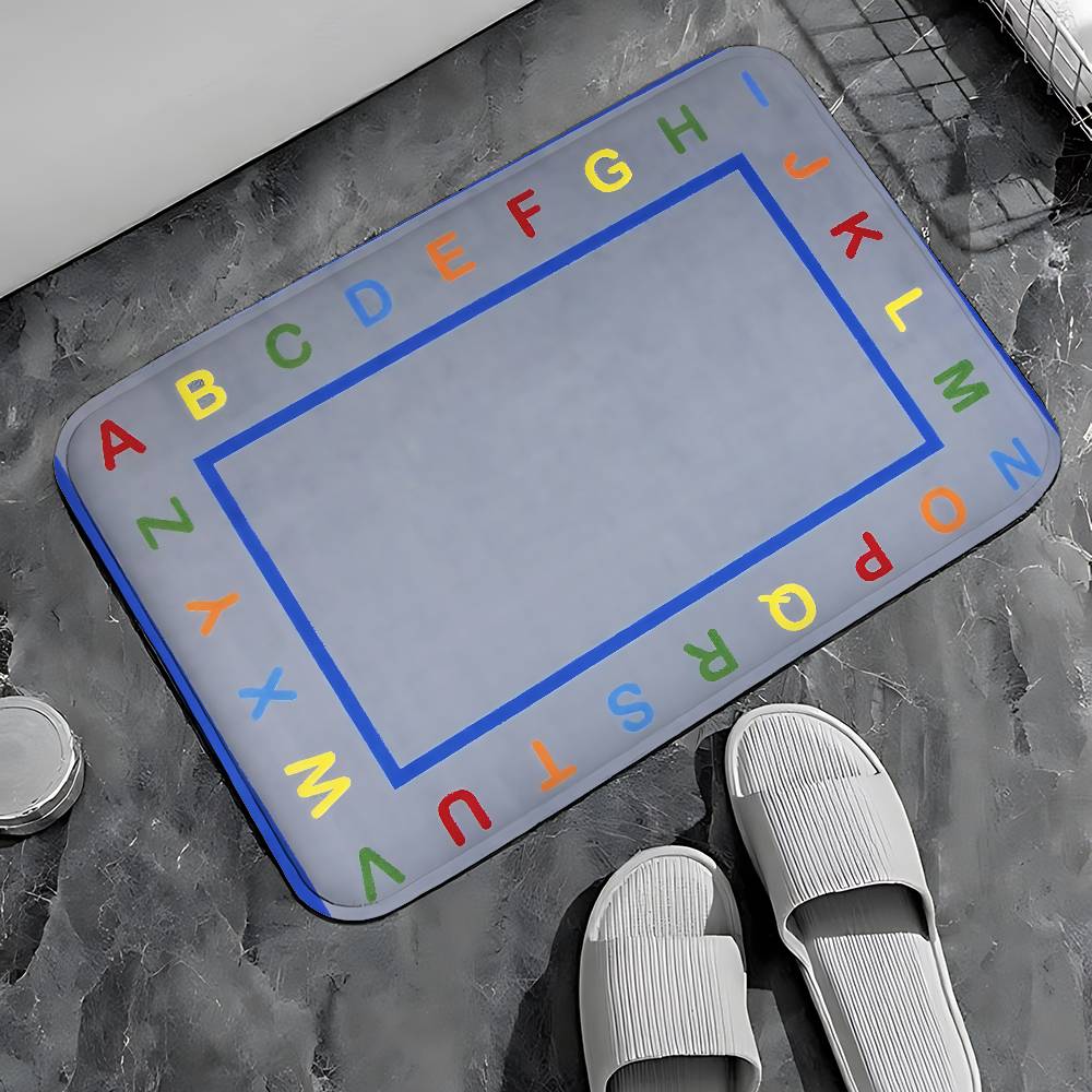 Educational ABC Alphabet Entry Door Floor Mat Festive Decorations Carpet Bathroom Anti-slip Mat Entrance Doormat