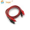 1m Red & Black Double-Headed Alligator Clip Test Leads with 4 Clips (2-to-2 Configuration)