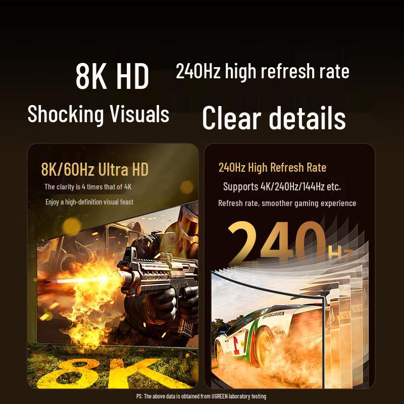 UGREEN HDMI 2.1 Cable 8K@60Hz 4K@240Hz