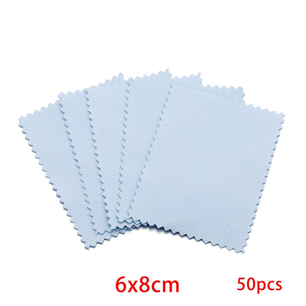 10-50pcs Polish Polishing Cloth Silver Color Cleaning  Polishing Cloth Soft Clean Wipe Wiping Cloth For Silver Gold Jewelry Tool