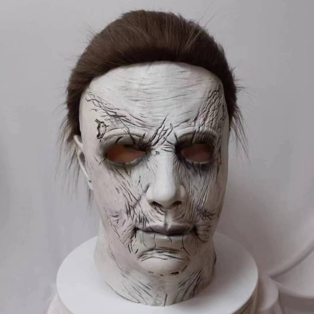 

McMeel Mask Headgear Movie Moonlight Panic funny latex Majer mask headgear with a pale face