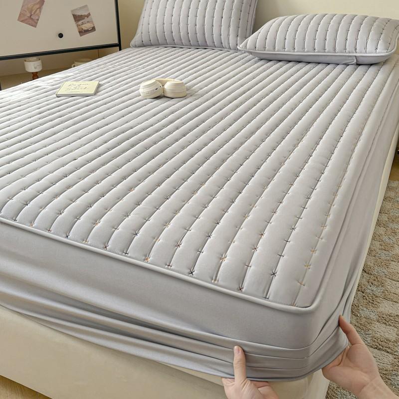 New Mattress Single-piece Padded Thickened Four-season Universal Model Non-slip and Anti-dirty Fixed Simmons Mattress Protective Cover