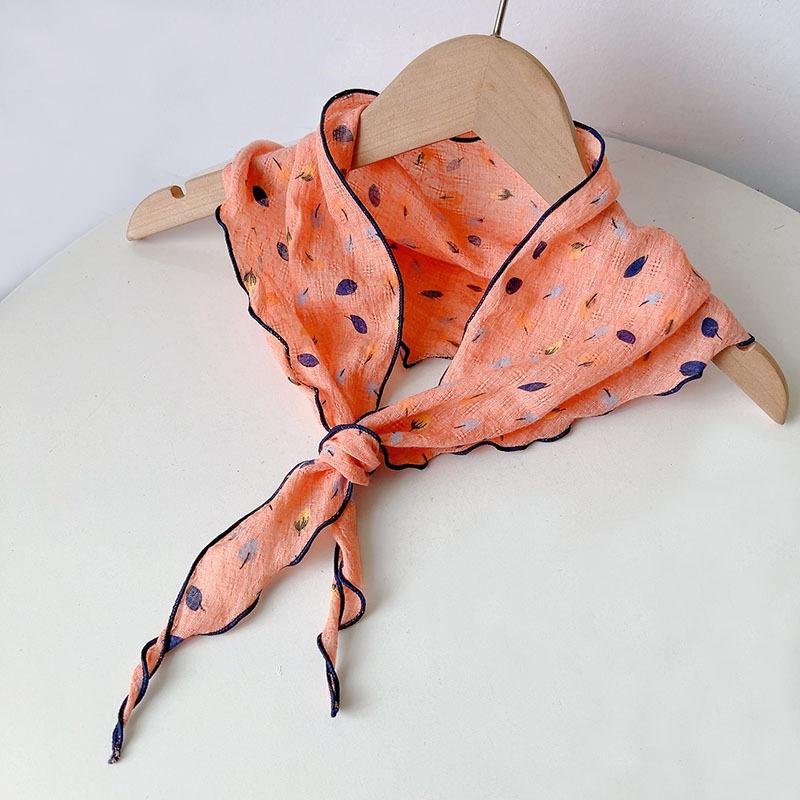 Summer New Triangle Soft Neck Protection Scarf Children's Cute Small Scarf Parent-child Small Scarves