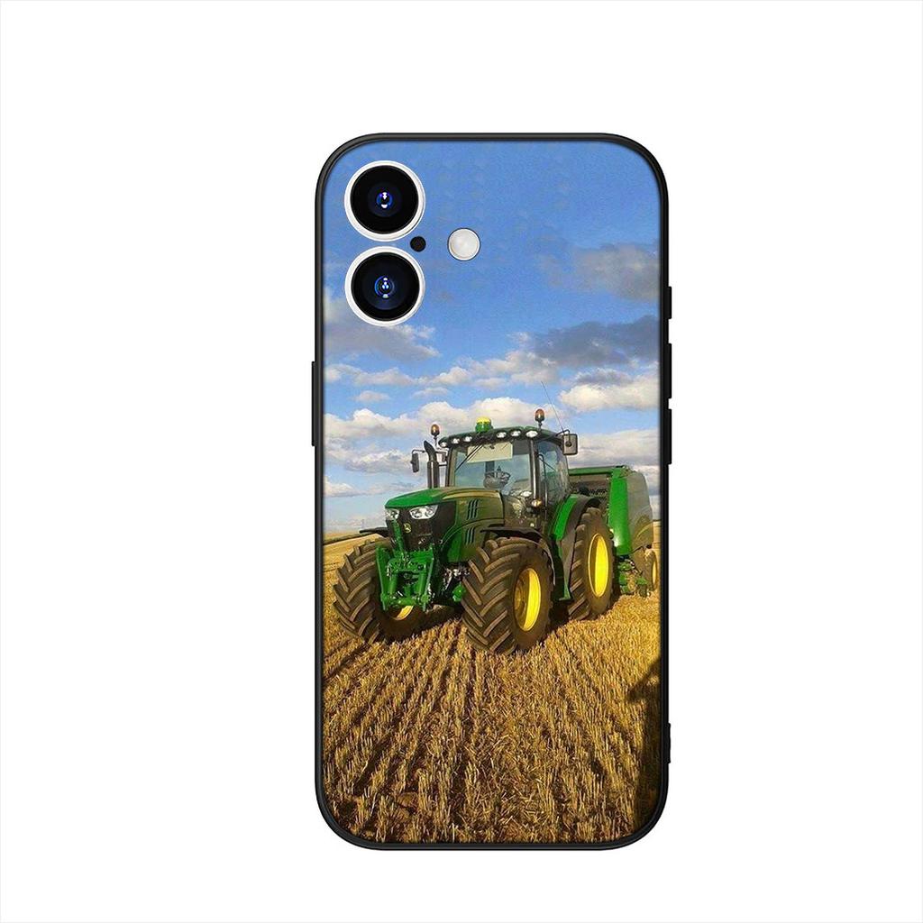 Farm Vehicle Tractor Wallpaper Phone Cover Case for Apple iPhone 16 15 14 Plus 13 12 Mini 17 Pro Max + 16E Air 16+ ProMax Casing