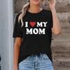 Mother's Day DIY Design European/American Fit 180g Pure Cotton Short Sleeve T-shirt