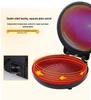 Electric Double-Sided Crepe & Pancake Maker with Deepened Heating for Frying & Grilling