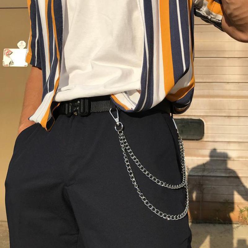 Streetwear Punk Style Multi Layer Pants Chain for Women Trendy Punk Rock Star Triple Pants Party Jewellery Accessories