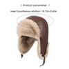 Winter Thick Warm Ushanka Hat For Men Women's Pilot Aviator Bomber Trapper Hat Faux Fur Leather Snow Cap with Ear Flaps