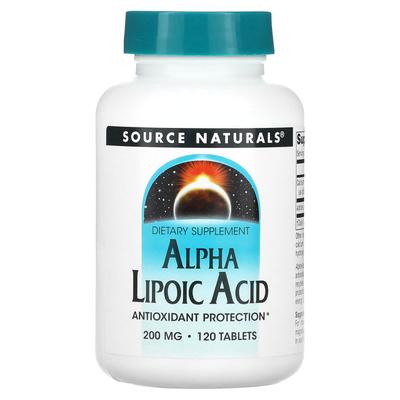Alpha Lipoic Acid, 200 Mg, 120 Tablets