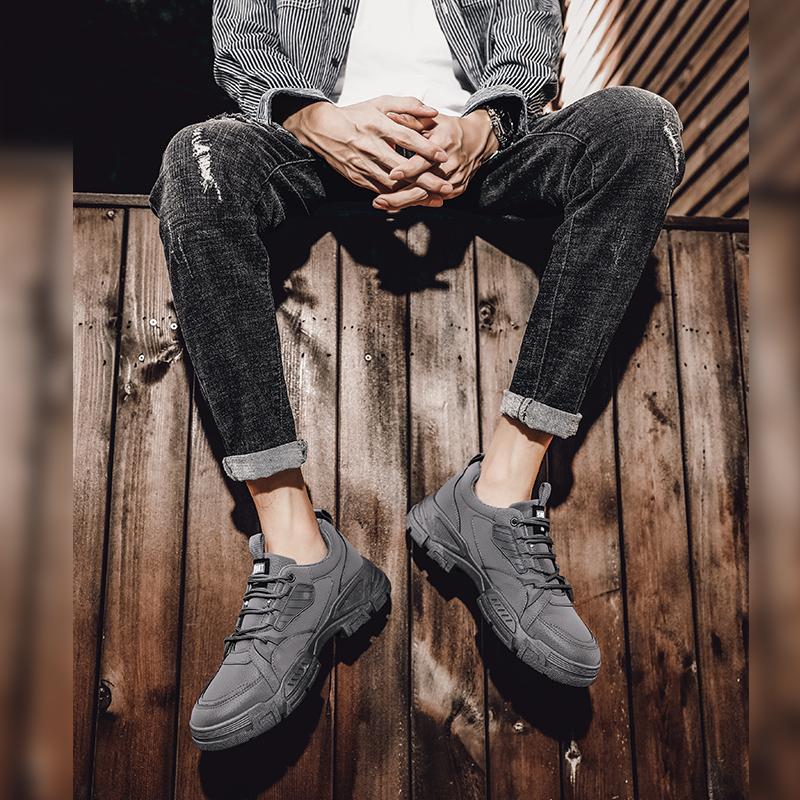 NEW Spring New Work Shoes Men Labor Protection Shoes Mens Casual Shoes  British Low Top Trendy Sports Men's