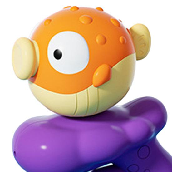 Cartoon Oktopus Hai Wasserspritzer für Kinder Mini Quetschspielzeug für Bad Pool Outdoor Spiel Sicherer Spaß Sommergeschenk für Kleinkinder Kinder