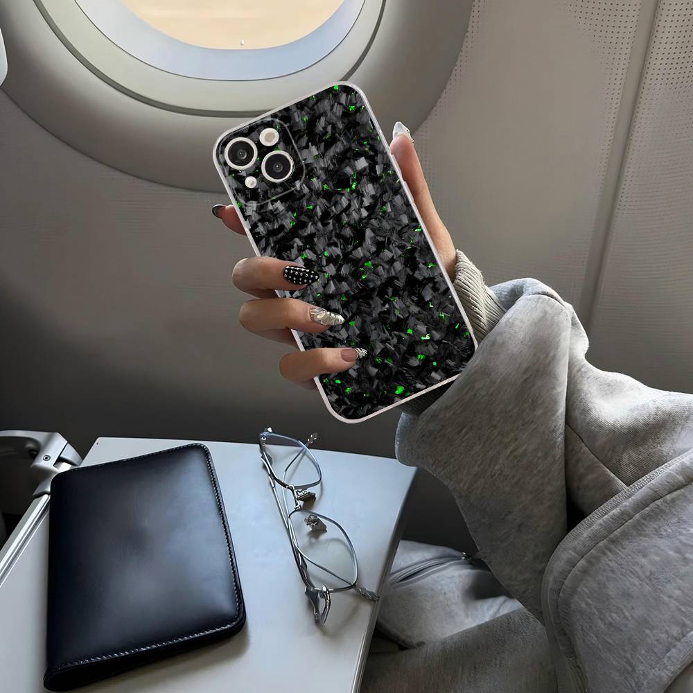 Racing Material APEX CARBON FRAGMENT Transparent Phone Case For IPhone 17 Air 16 Pro Max 15 14 13 12 11Plus Shockproof Cover