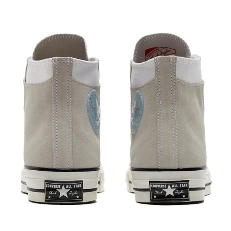 Converse 1970s Comfortable and Versatile High Top Espadrilles Unisex White Grey