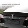 Car Logo Sticker Trunk Label Decals Decoration Accessories For Tesla Model 3 Model S X Y Cybertruck Roadster SpaceX