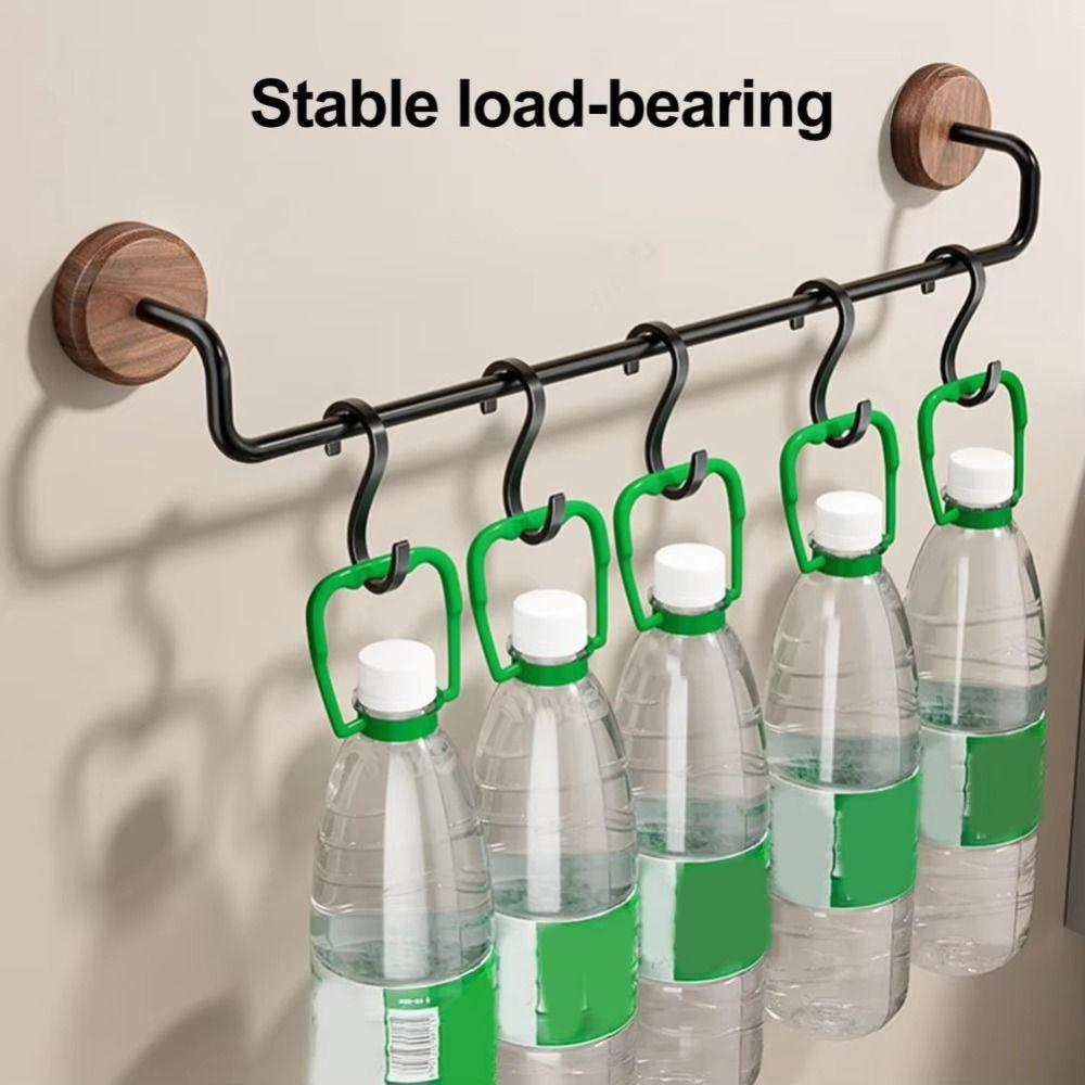 Anti-Rust Bathroom Towel Hanger Simple Installation Single Bar Storage Holder  Bathroom Accessorie