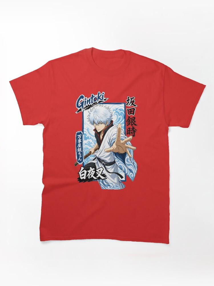 Gintama Silver Hair Samurai Wave Art Graphic Classic Unisex T-Shirt