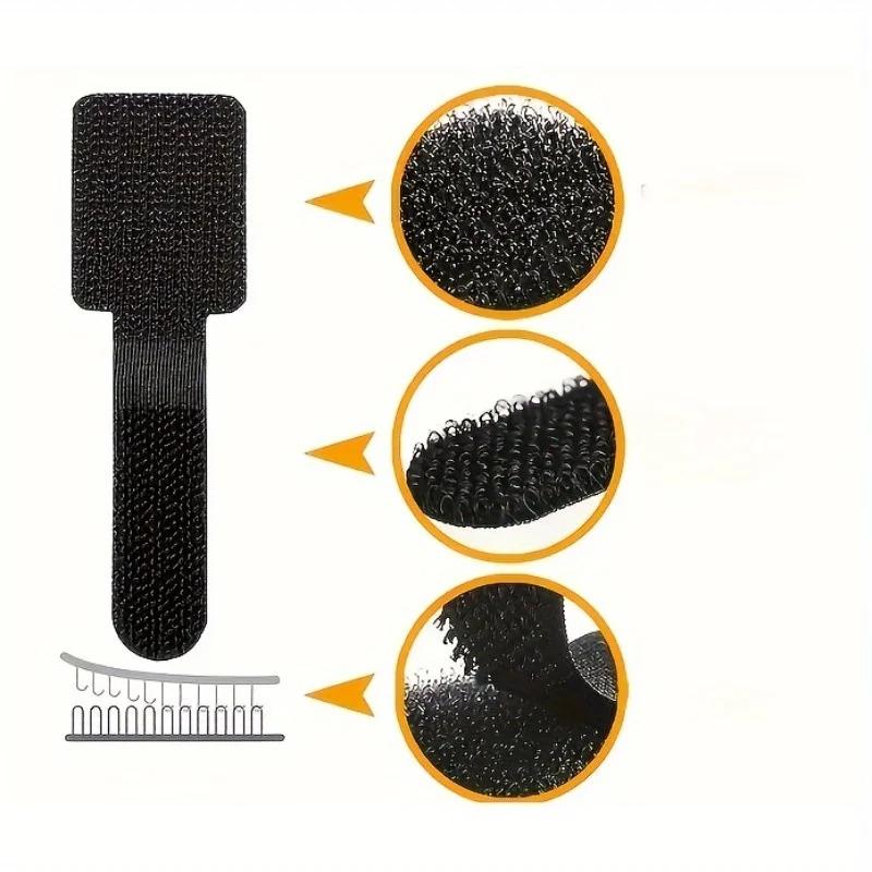 20pcs Nylon Cable Management Clips - Black & White, Desk Organizer for Data and Computer Cables desktop organizer office