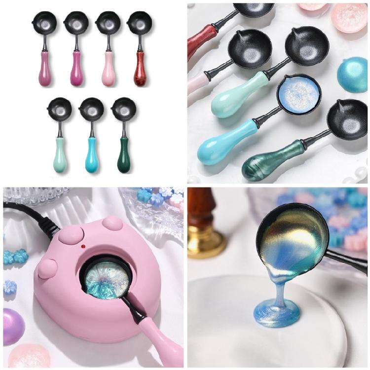 Wax Sealing Stamp Melting Spoon Fine Texture for Seal Stamp Lover Envelope Craft