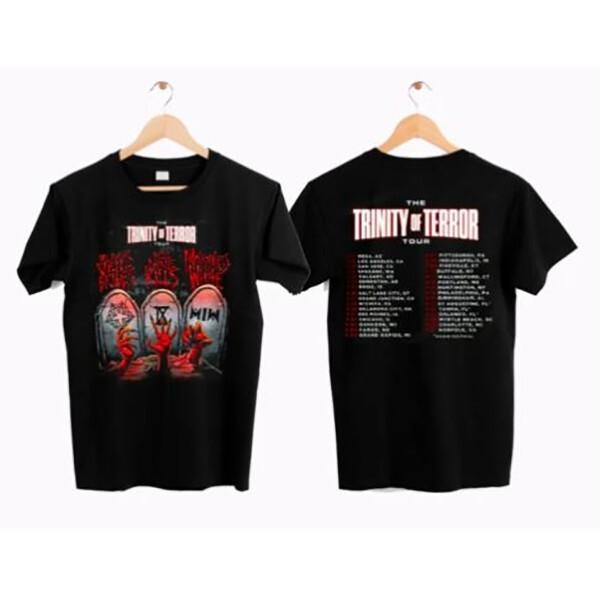 

NEW Tour 2022 The Trinity of Terror Tour T-Shirt, 2022 Tour Music Tee 4XL